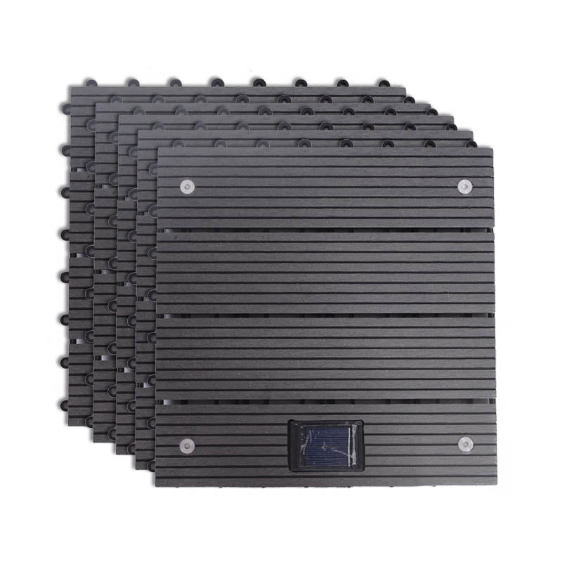 Modern Outdoor Patio Water Resistant Interlocking Composite Floor Tiles