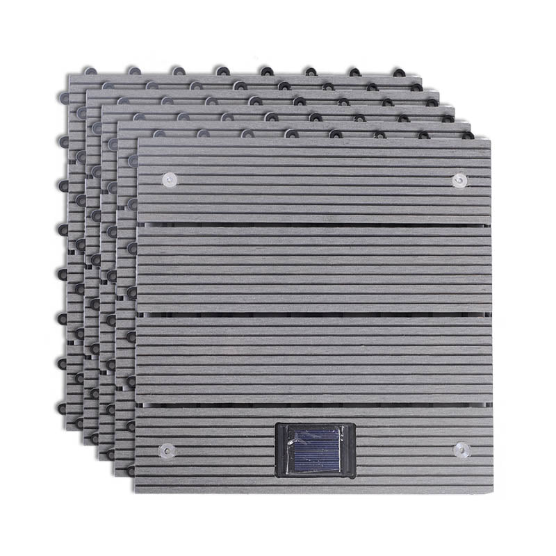 Modern Outdoor Patio Water Resistant Interlocking Composite Floor Tiles