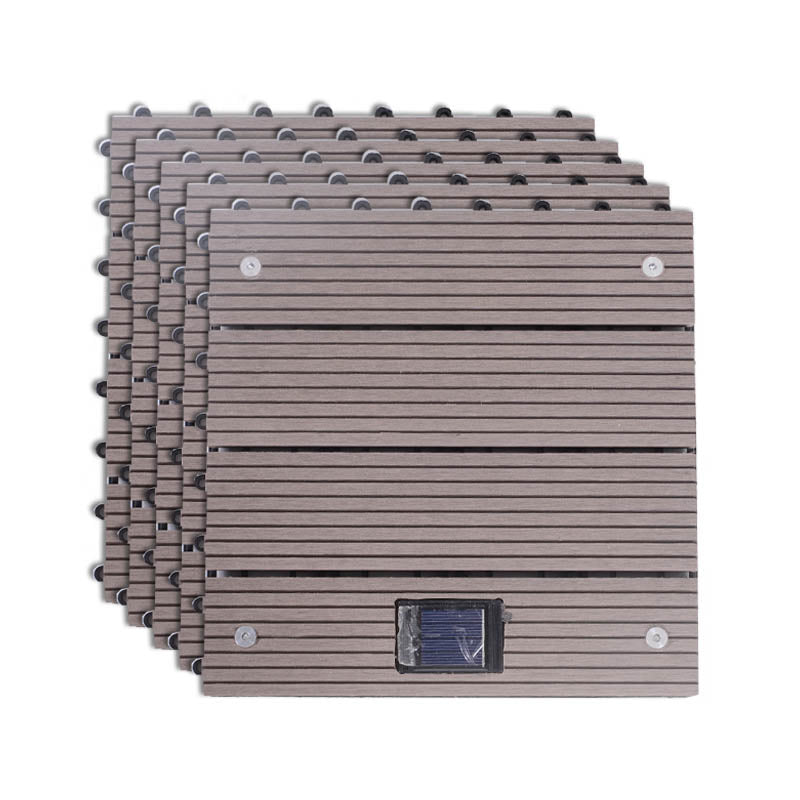 Modern Outdoor Patio Water Resistant Interlocking Composite Floor Tiles