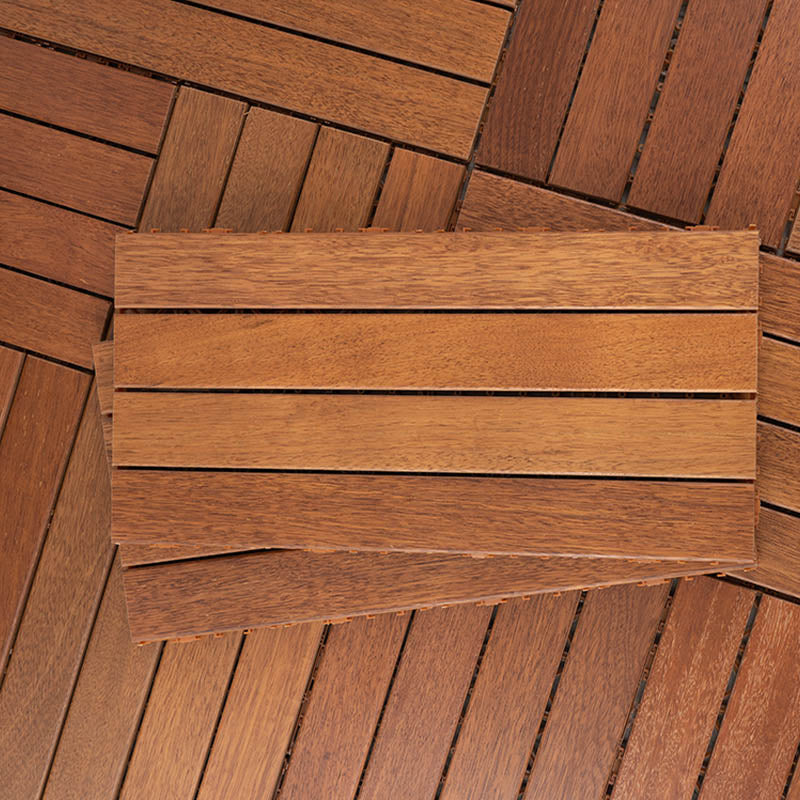 Basic Wooden Outdoor Flooring Tiles Interlocking Patio Flooring Tiles