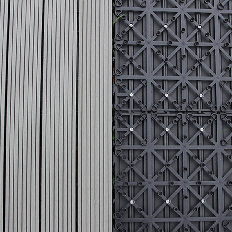 Classical Square Decking Tiles Solid Color Composite Patio Flooring Tiles