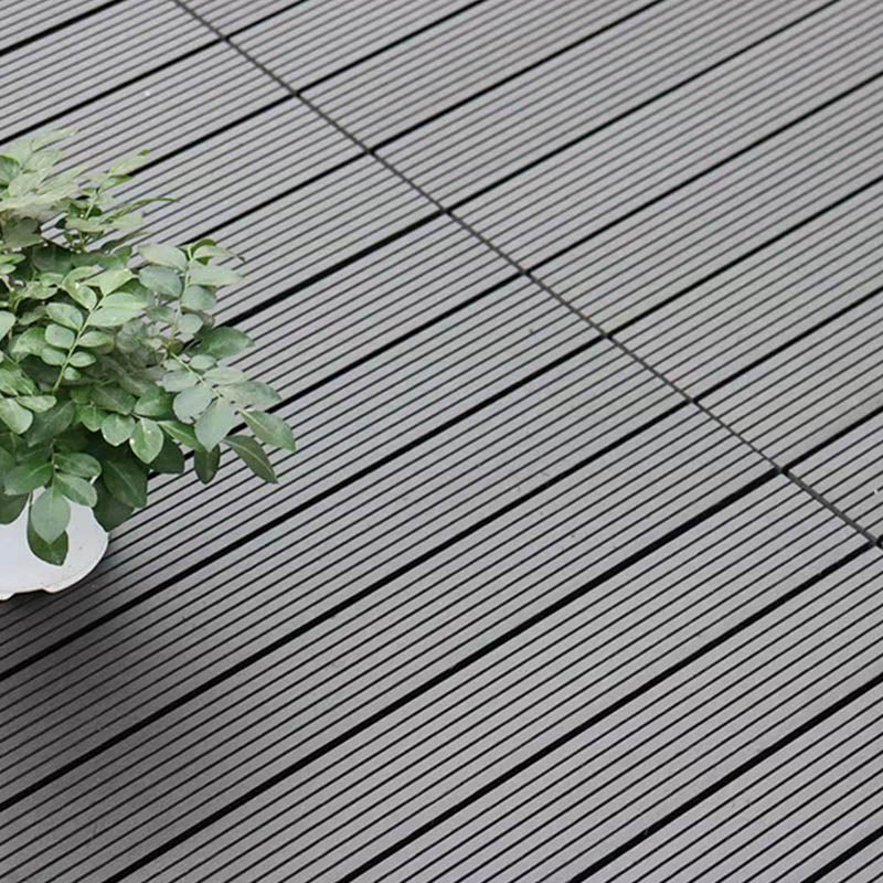 Classical Square Decking Tiles Solid Color Composite Patio Flooring Tiles