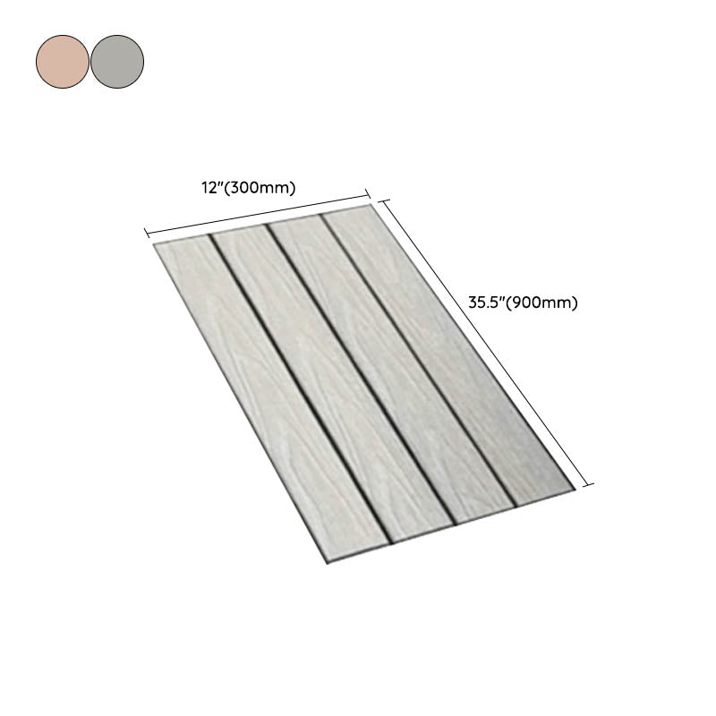 Classical Square Decking Tiles Solid Color Composite Patio Flooring Tiles
