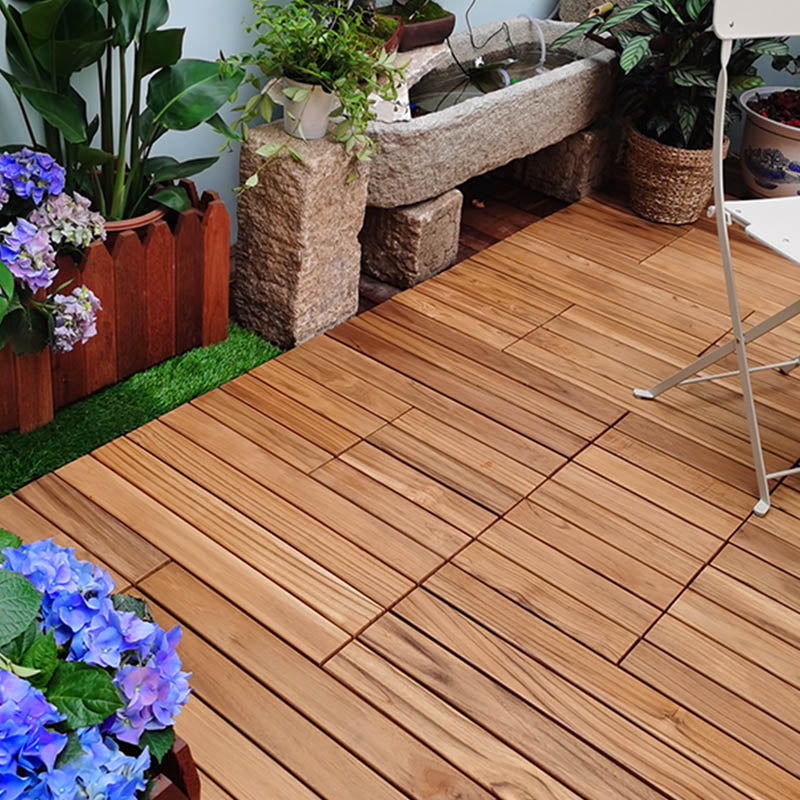 Composite Interlocking Flooring Tiles Outdoor Wood Floor Planks