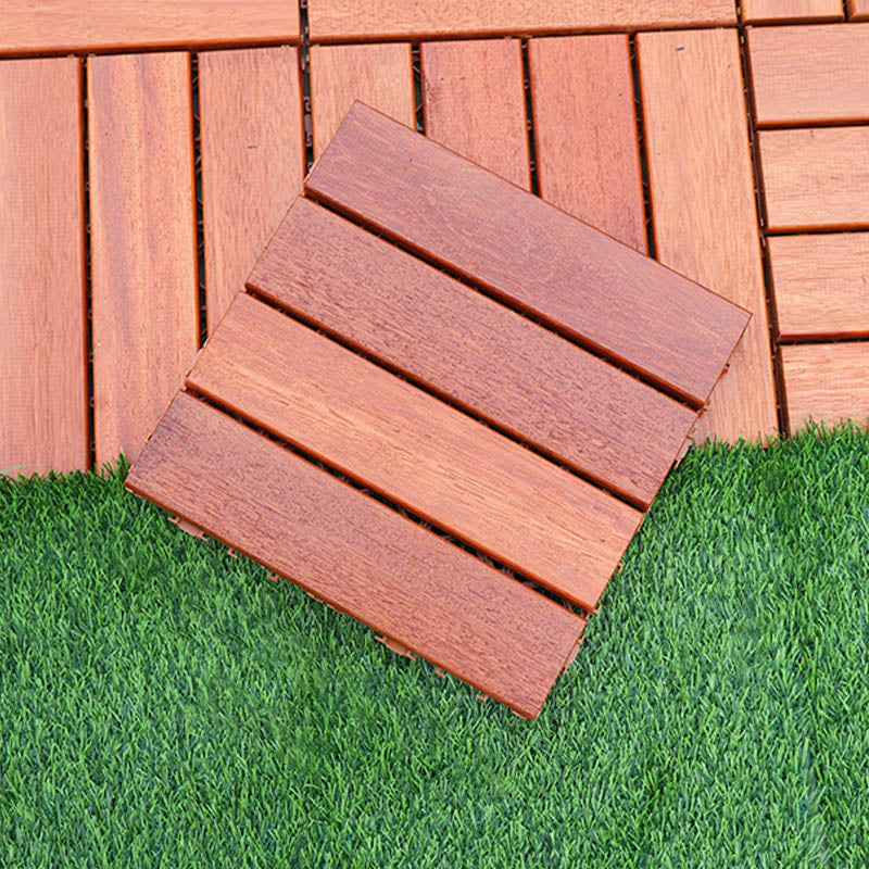 Classical Decking Tiles Natural Wood Waterproof Smooth Outdoor Flooring
