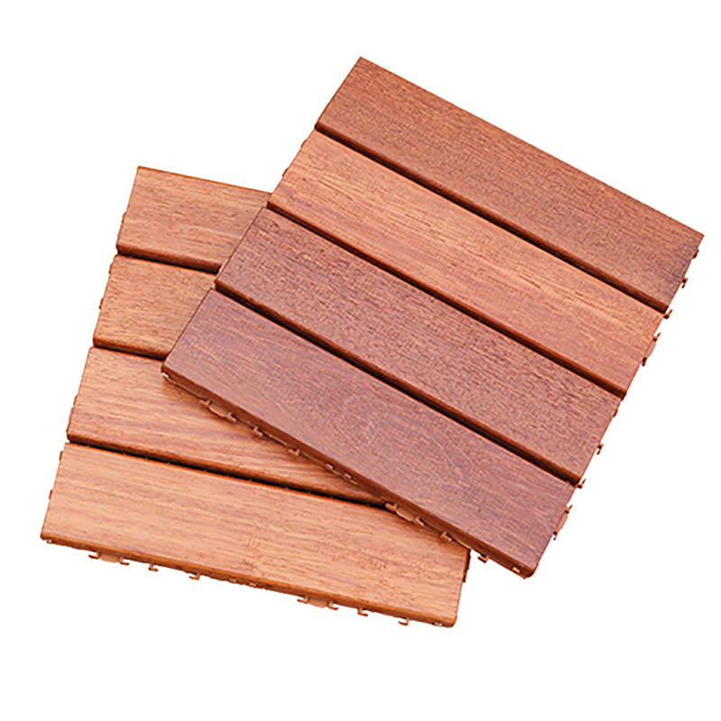 Classical Decking Tiles Natural Wood Waterproof Smooth Outdoor Flooring