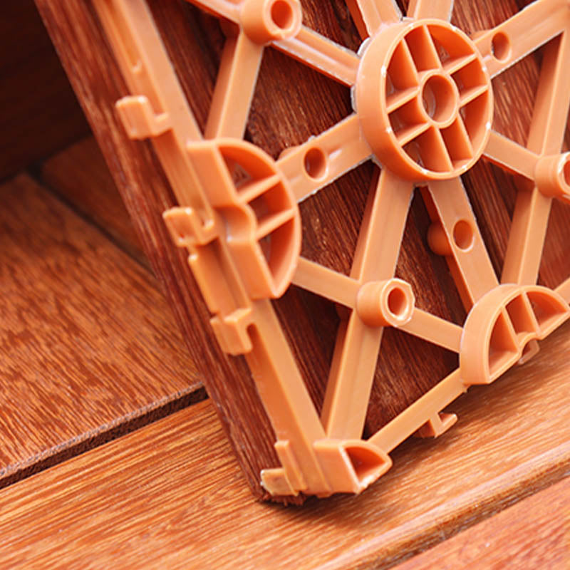 Classical Decking Tiles Natural Wood Waterproof Smooth Outdoor Flooring