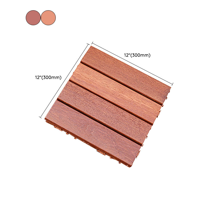 Classical Decking Tiles Natural Wood Waterproof Smooth Outdoor Flooring