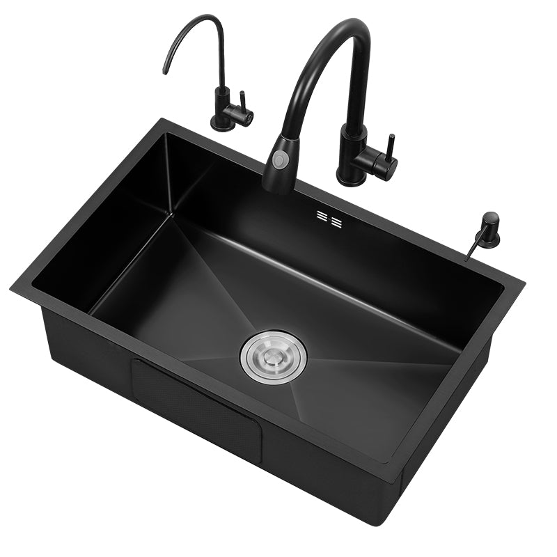 Kitchen Sink Noise-cancelling Design Stainless Steel Drop-In Kitchen Sink
