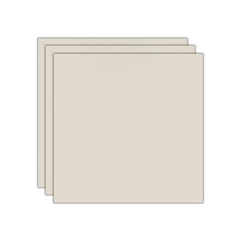 Square Pure Color Floor Tile Scratch Resistant Straight Edge Floor Tile