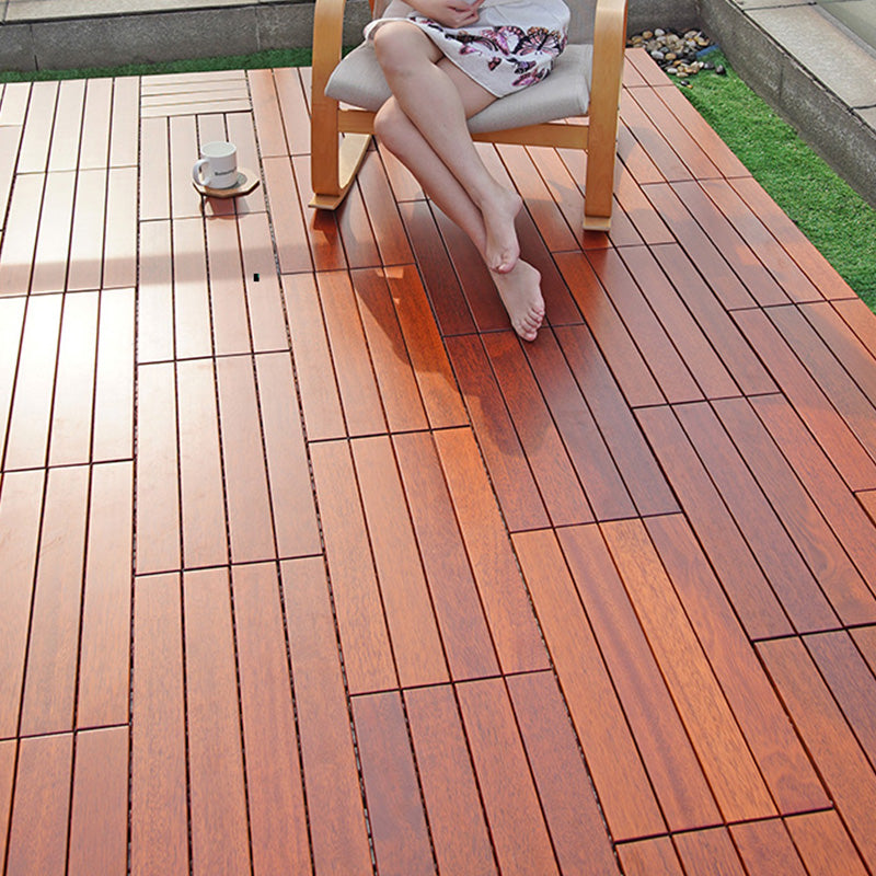 Wood Flooring Tiles Water Resistant Click Lock Solid Wood Flooring Planks