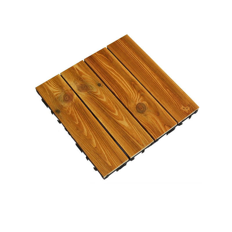 12" X 12" Square Hardwood Flooring Click-Locking Pine Wood Flooring Tiles