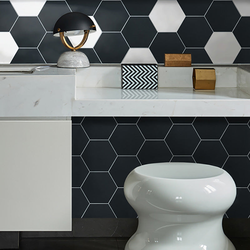 Hexagonal Peel and Stick Tiles Modern Peel and Stick Backsplash 20 Pack for Bathroom