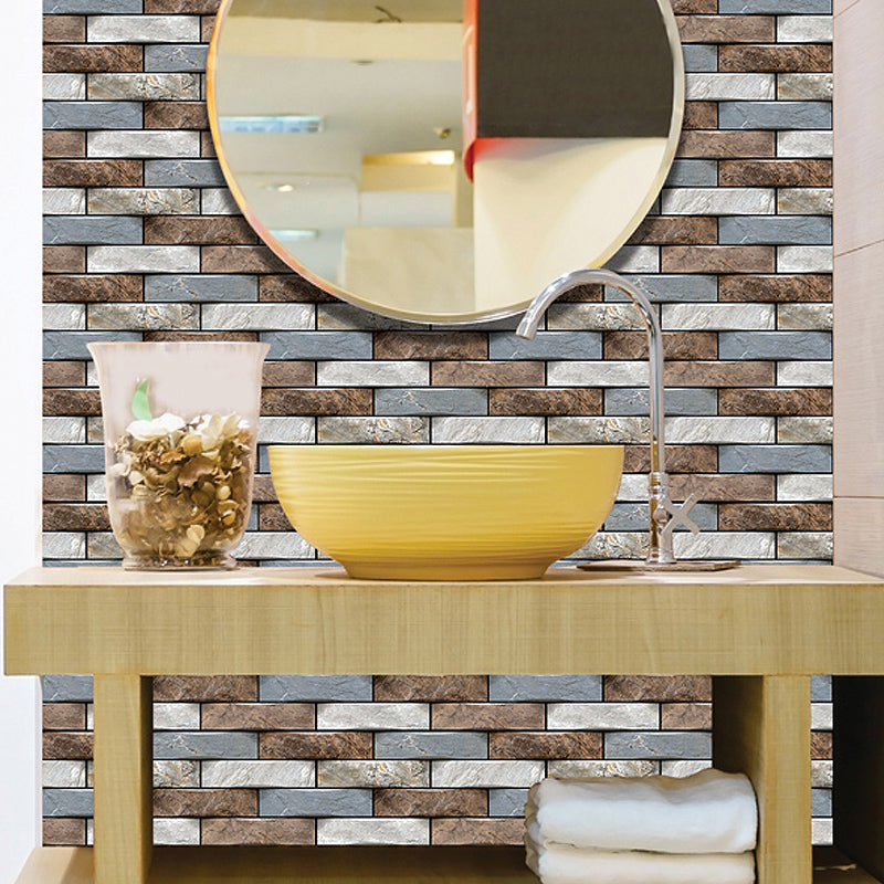 3D Plastic Backsplash Panels Industrial Waterproof Wall Paneling