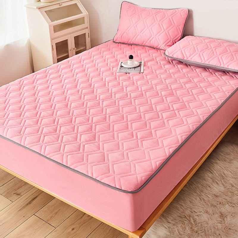 Sheet Set Cotton Solid Color Wrinkle Resistant Breathable Ultra Soft Bed Sheet Set