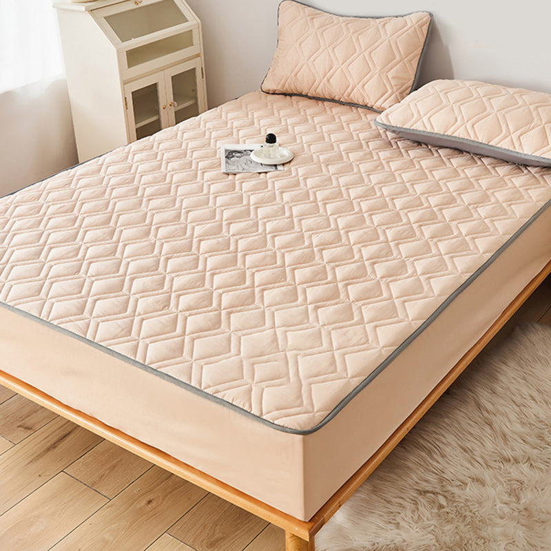 Sheet Set Cotton Solid Color Wrinkle Resistant Breathable Ultra Soft Bed Sheet Set