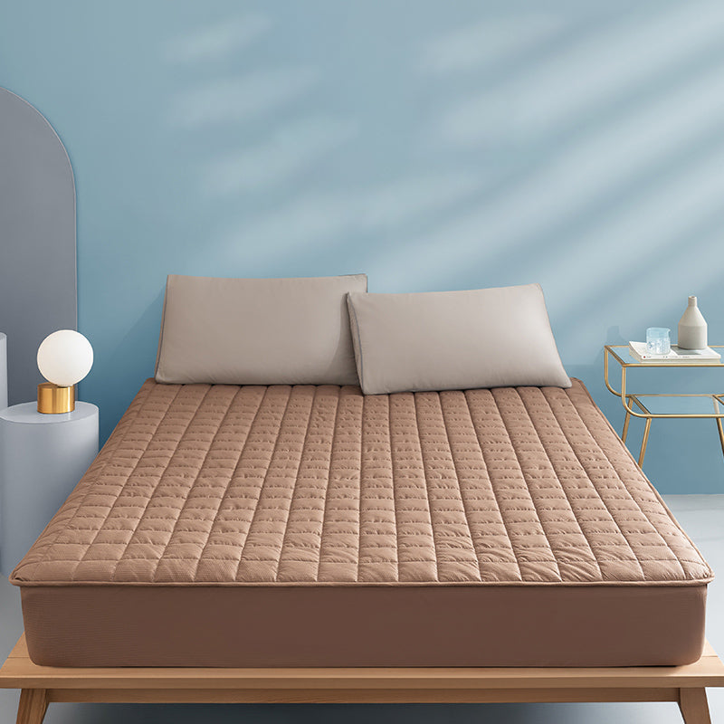 Sheet Set Cotton Solid Color Wrinkle Resistant Breathable Ultra Soft Bed Sheet Set