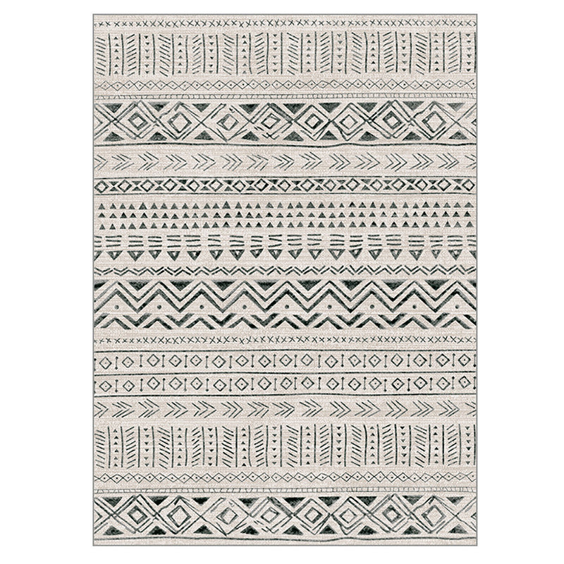 Polka Dots Printed Carpet Bohemian Stain Resistant Area Carpet Rectangle Adults Rug