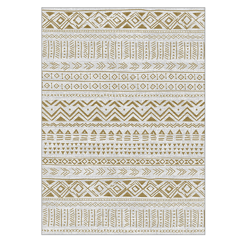 Polka Dots Printed Carpet Bohemian Stain Resistant Area Carpet Rectangle Adults Rug