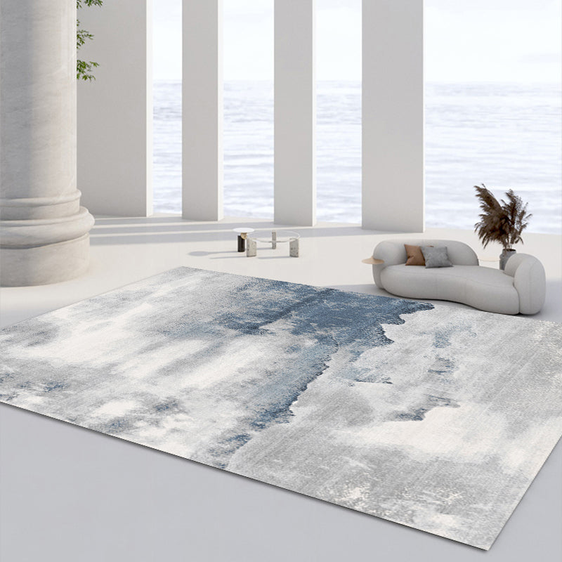 Area Rug Nostalgia Scroll Pattern Adults Polyster Carpet Rectangle Stain Rug Resistant