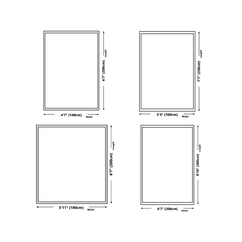 Olden Area Carpet Rectangle Polyster Ombre Pattern Area Rug Bedroom Stain Resistant Carpet