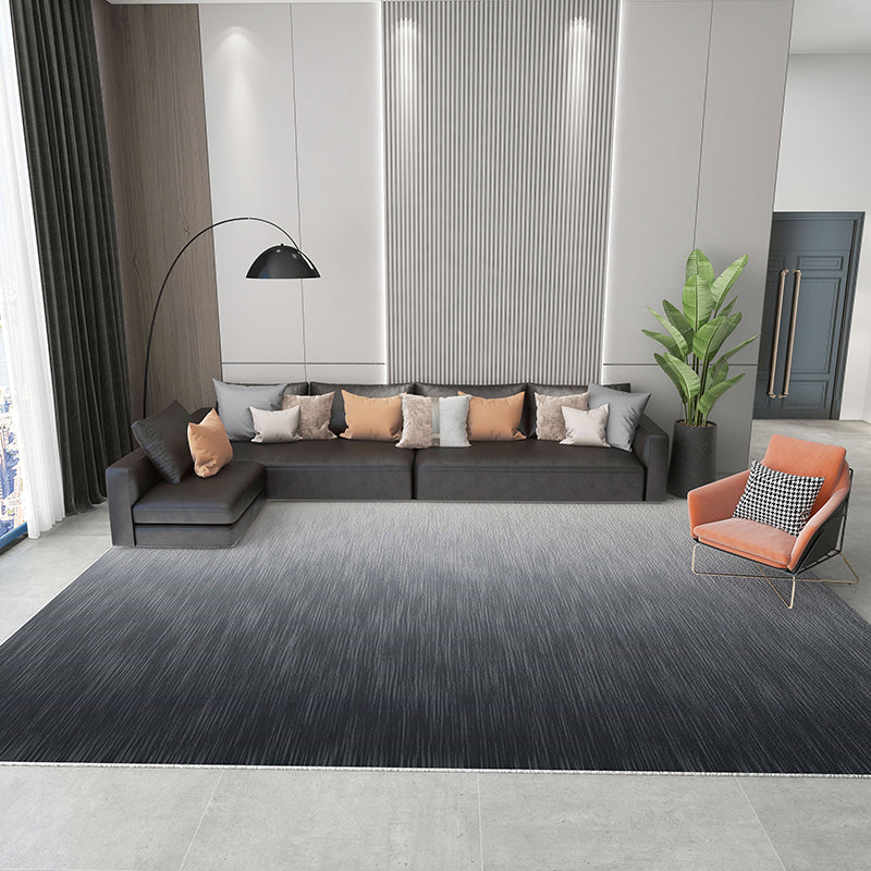 Novelty Colorblock Rug Morandi Color Area Rug Polyester Easy Care Carpet