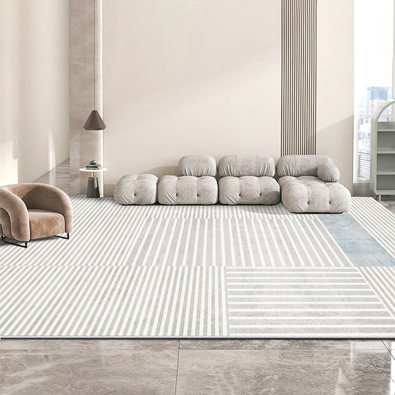 Area Rug Contemporary Indoor Rug Rectangle Stain Resistant Scroll Print Rug