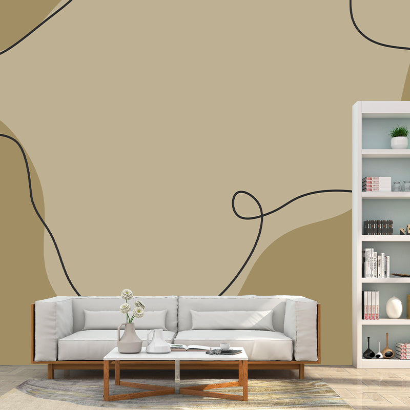 Stain Resistant Mural Wallpaper Minimalism Illustration Indoor Wall Mural