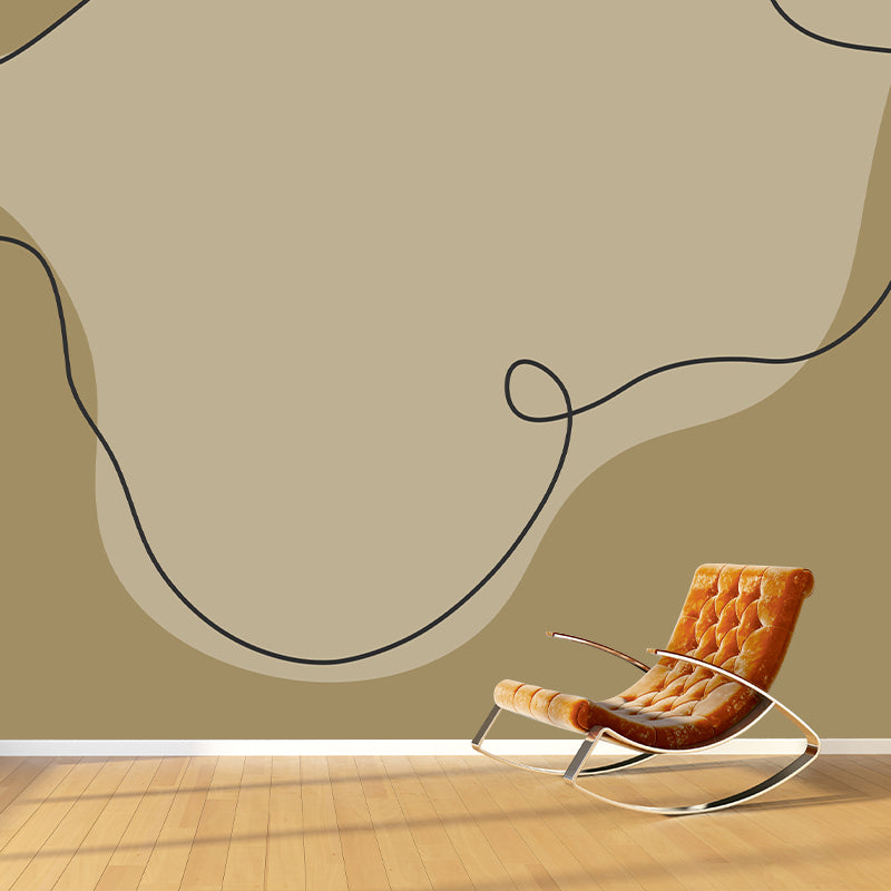 Stain Resistant Mural Wallpaper Minimalism Illustration Indoor Wall Mural