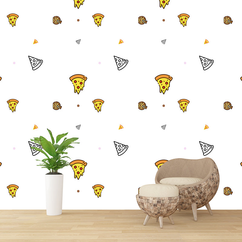 Illustration Mural Wallpaper Food Pattern Environment Friendly Sitting Room Wall Mural