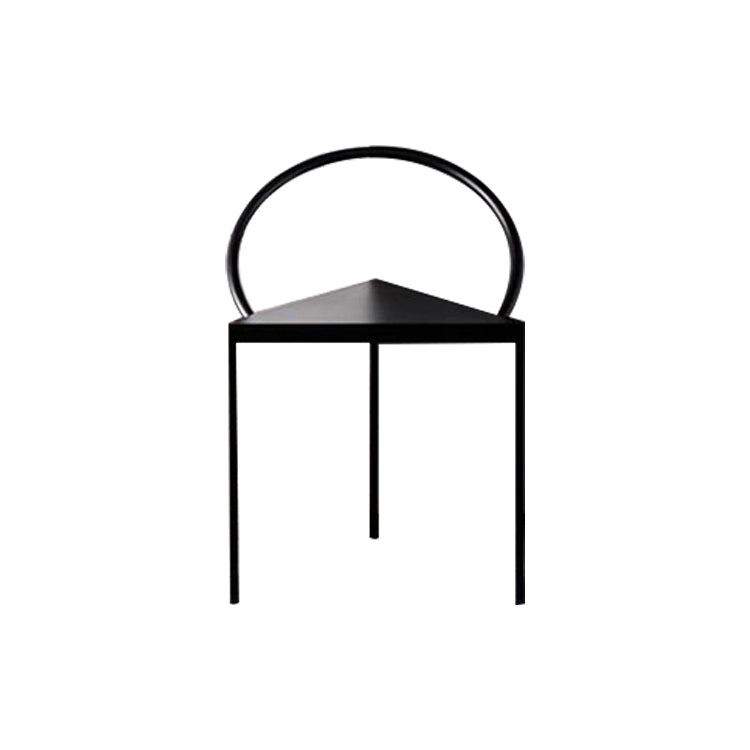 Industrial Arm Chair Metal Open Back Dining Room Chair for Dining Room