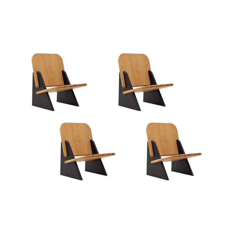 Industrial Style Arm Chair Open Back Wood Dining Room Chair for Dining Room