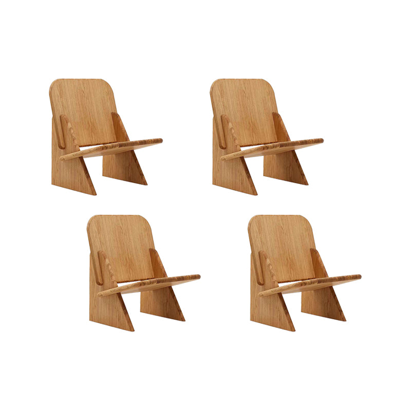 Industrial Style Arm Chair Open Back Wood Dining Room Chair for Dining Room