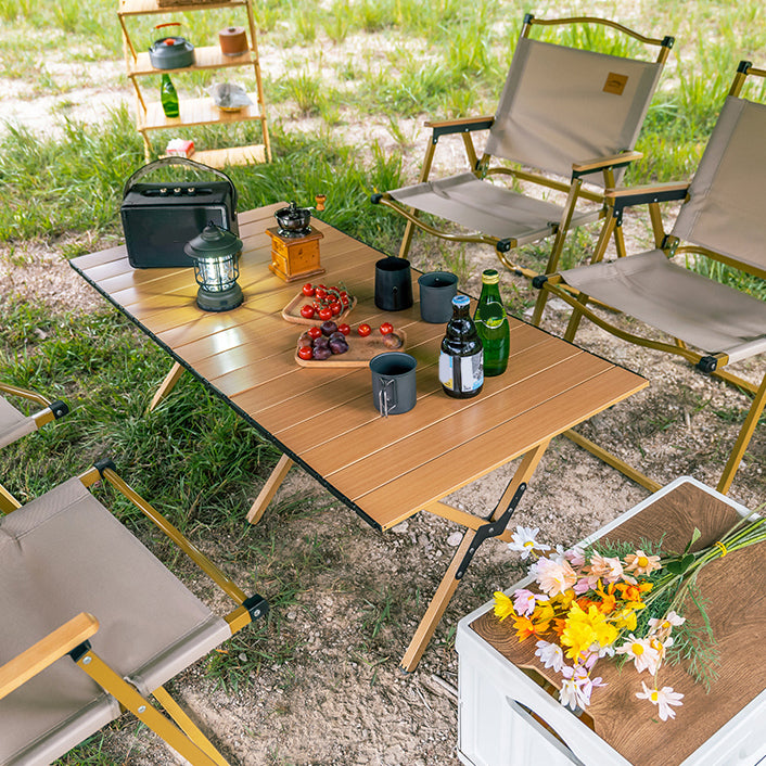 Modern Foldable Camping Table Rectangle Waterproof Camping Table