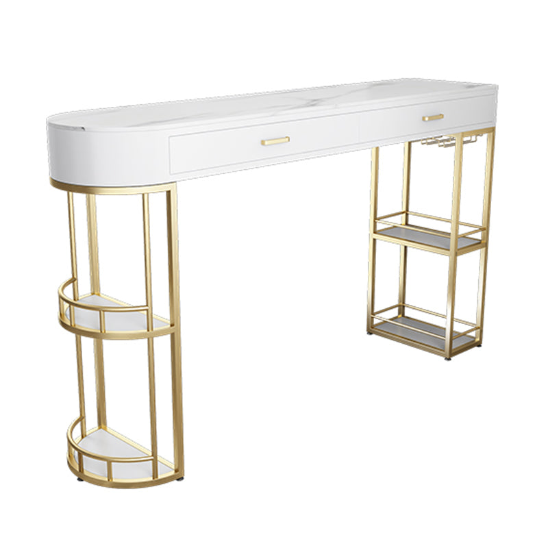 Modern Style Bar Table Set 1/2/3 Pcs Stone Specialty Bar Set for Indoor