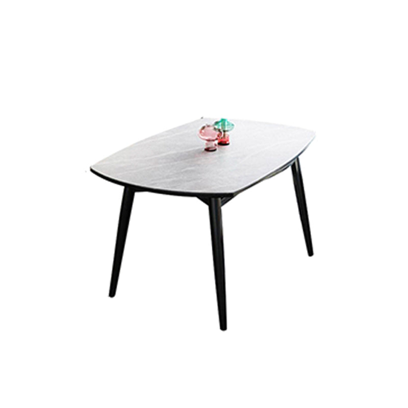 Modern Stone Scalable Dining Table Rubber Leg for Dining Room
