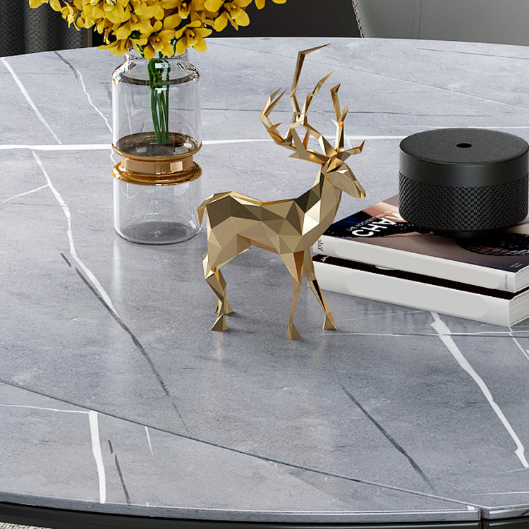 Modern Stone Scalable Dining Table Rubber Leg for Dining Room
