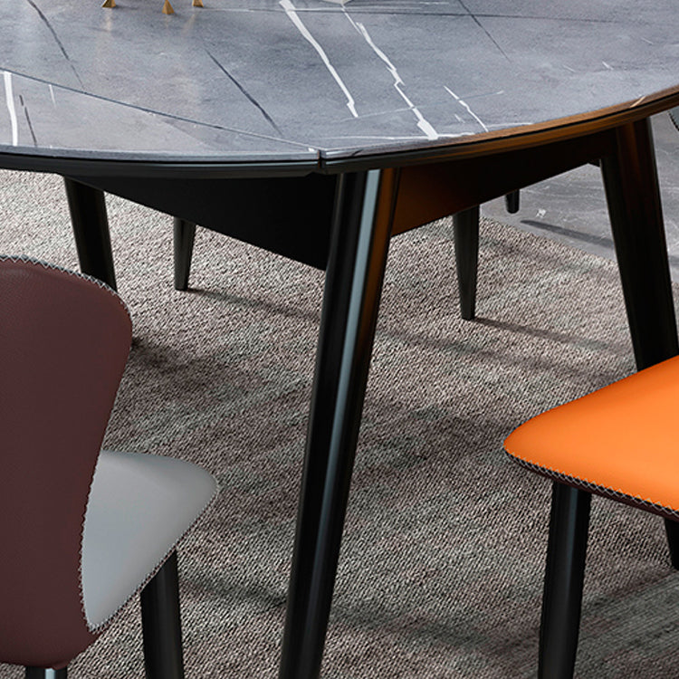 Modern Stone Scalable Dining Table Rubber Leg for Dining Room