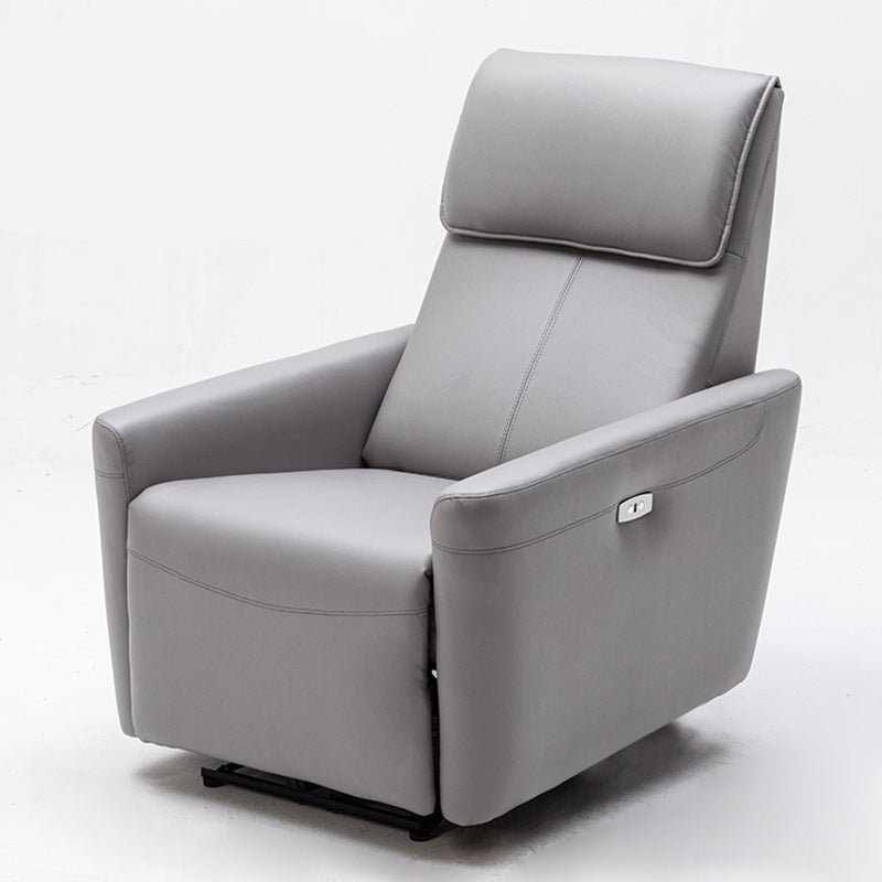 Contemporary Standard Recliner Swivel Base Metal Solid Color Indoor Reclining