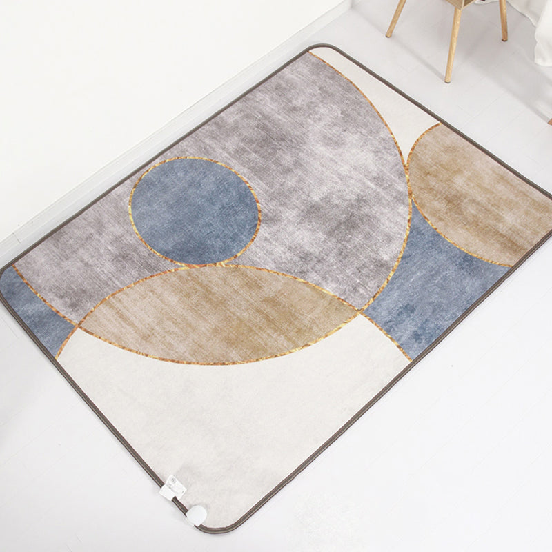Luxury Lattice Rug Synthetic Modern Anti-Slip Backing Washable Rug for Home Decor