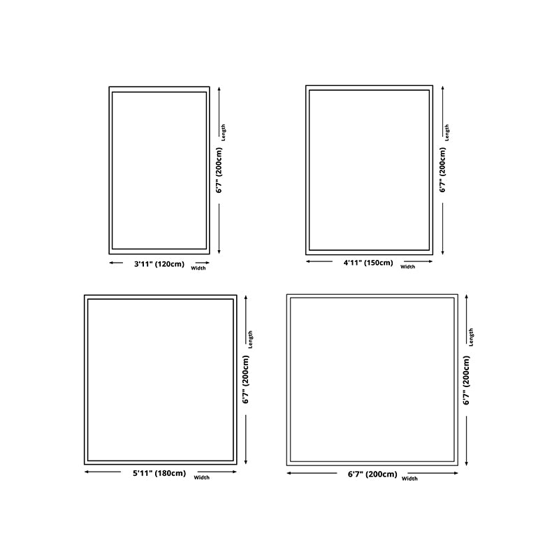 Luxury Lattice Rug Synthetic Modern Anti-Slip Backing Washable Rug for Home Decor