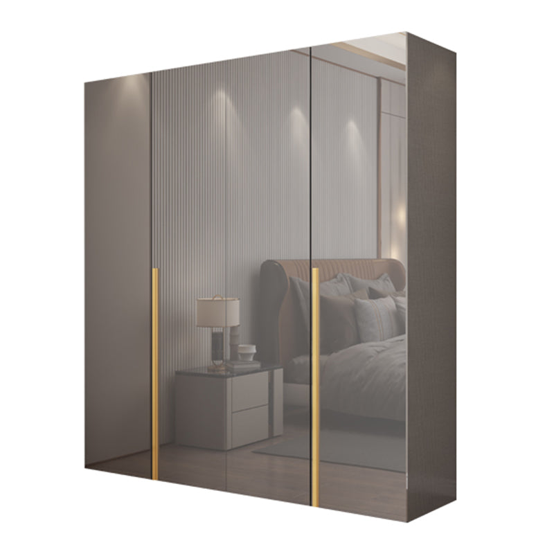 Engineered Wood Wardrobe Closet with Shelves Modern Wardrobe Cabinet for Home