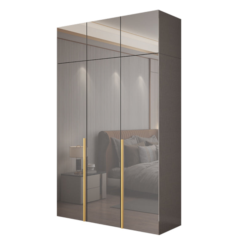 Engineered Wood Wardrobe Closet with Shelves Modern Wardrobe Cabinet for Home