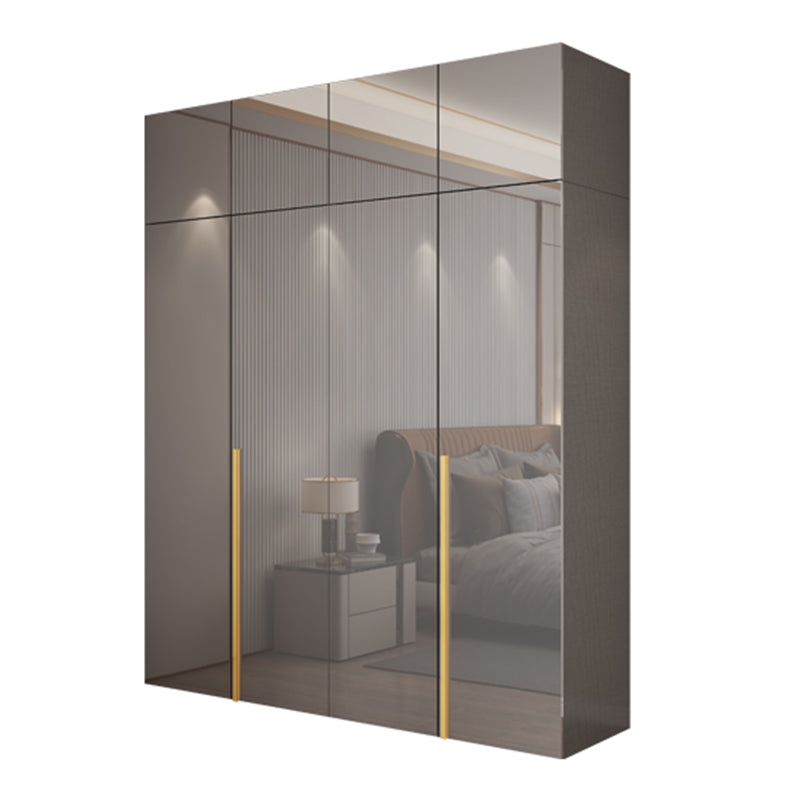 Engineered Wood Wardrobe Closet with Shelves Modern Wardrobe Cabinet for Home