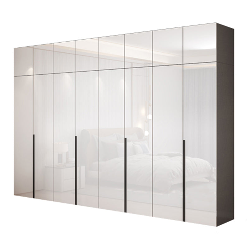 Engineered Wood Wardrobe Closet with Shelves Modern Wardrobe Cabinet for Home