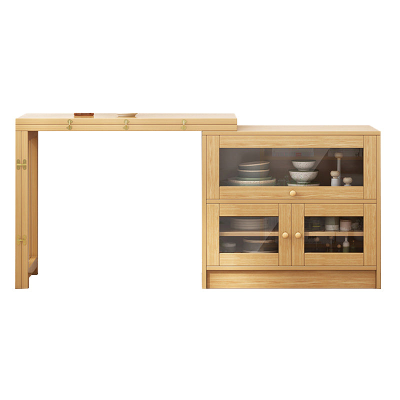 Natural Finish Dining Table Set 1/3 Pieces Faux Dinette Set for Home