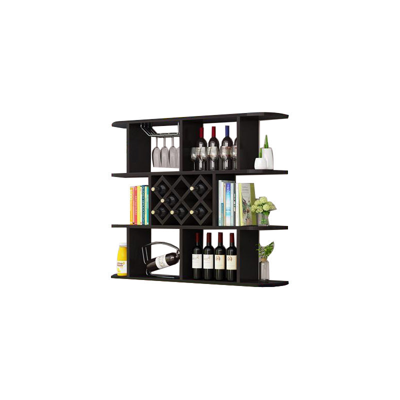 Modern Hanging Wine Bottle Holder Wooden Kitchen Wine Rack Bottle