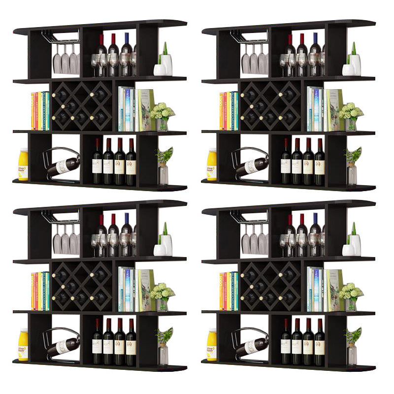 Modern Hanging Wine Bottle Holder Wooden Kitchen Wine Rack Bottle
