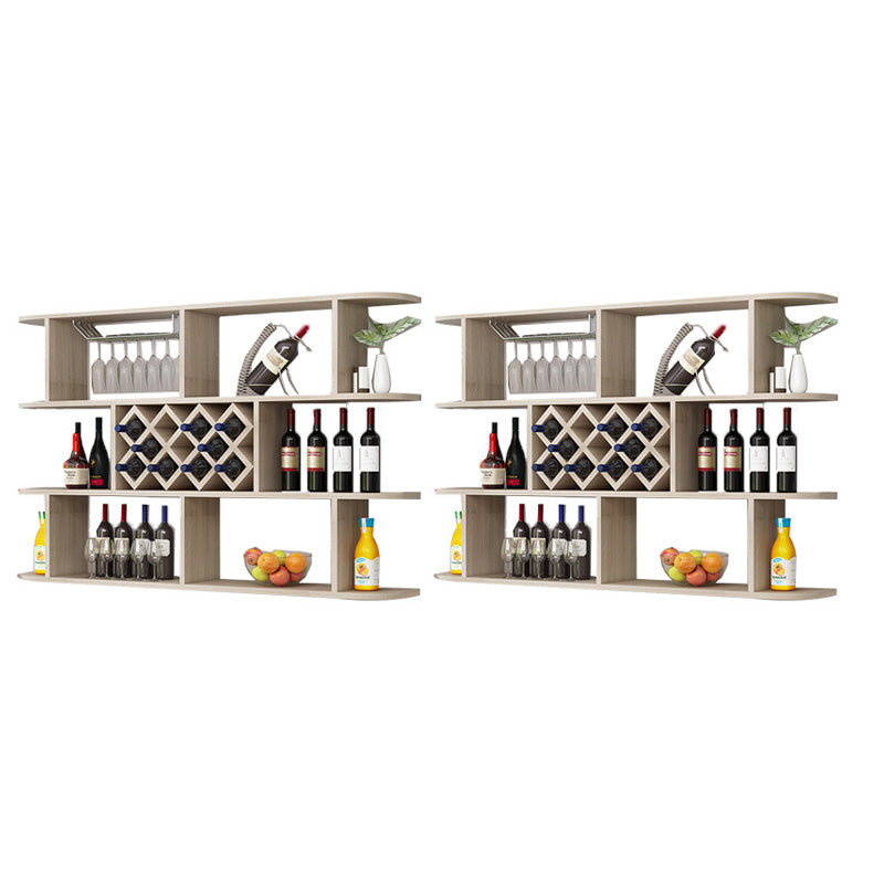 Modern Hanging Wine Bottle Holder Wooden Kitchen Wine Rack Bottle
