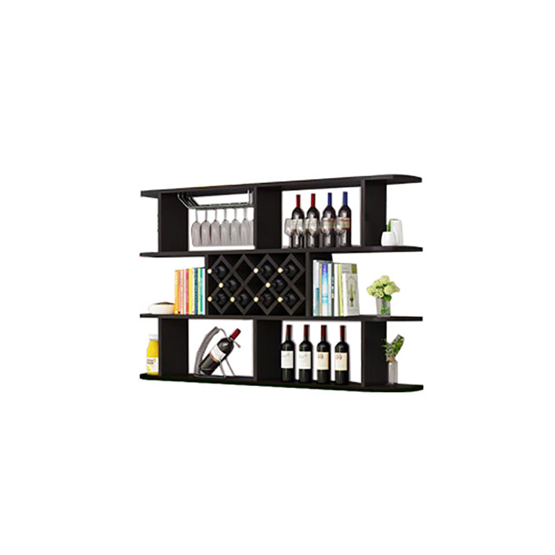 Modern Hanging Wine Bottle Holder Wooden Kitchen Wine Rack Bottle